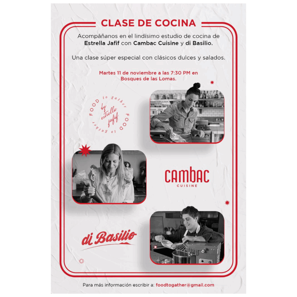 clase de cocina cambac cuisine di basilio estrella jafif